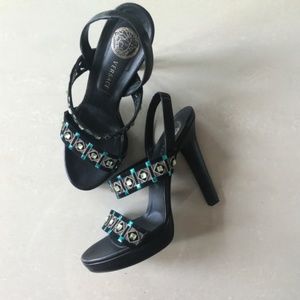 Authentic Versace jeweled heels